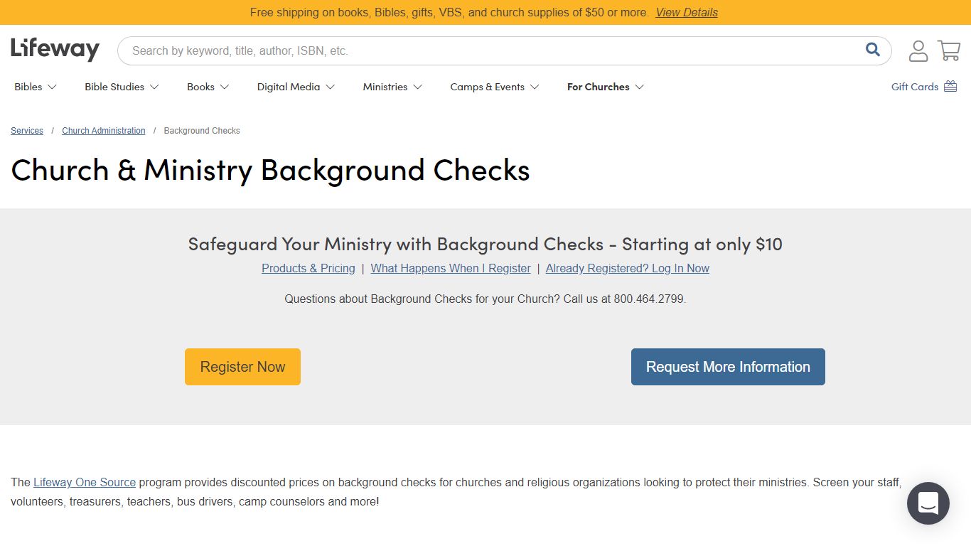 Church & Ministry Background Checks - LifeWay Christian Resources